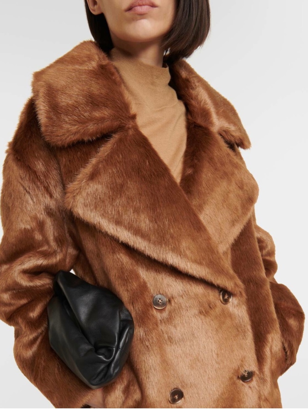 The Frankie Shop | Joni Faux Fur Coat | M - Picture 3 of 11